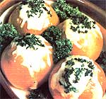 Baked Eggs in Tomato Cups Recipe Image